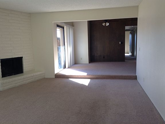 Living room with fire place