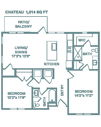 Floor plan Chateau (Villa PH2)