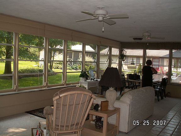 enclosed back porch