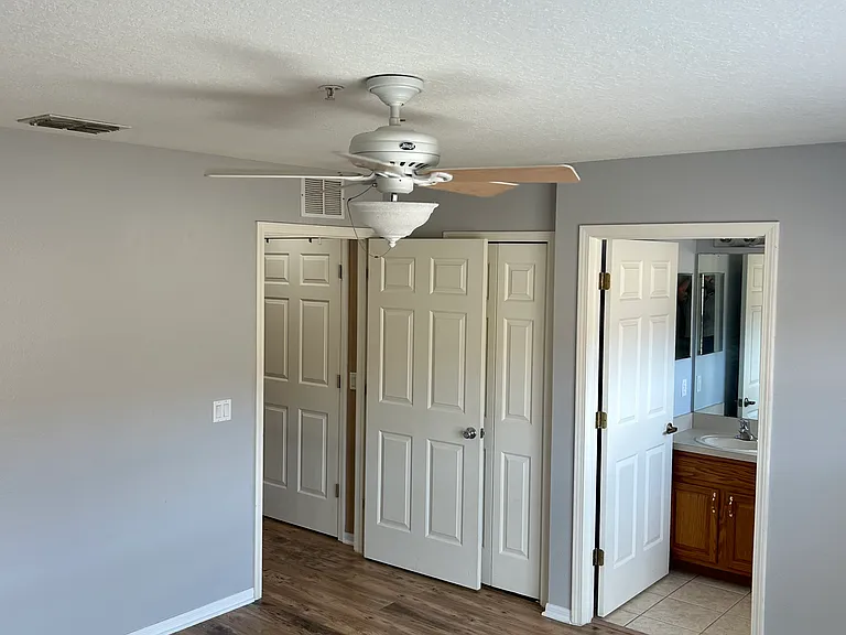 3rd floor bedroom with bathroom and closet.