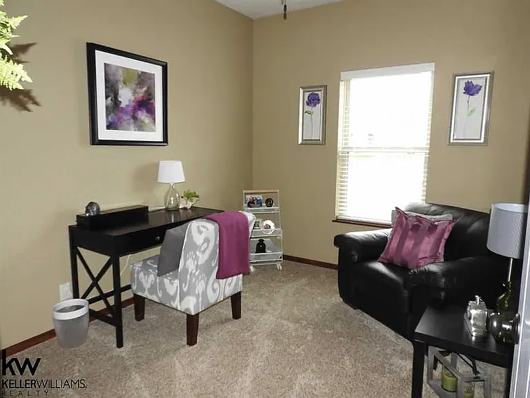 Third upstairs bedroom (office)