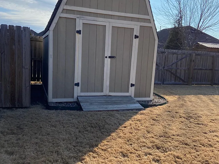 Shed storage included