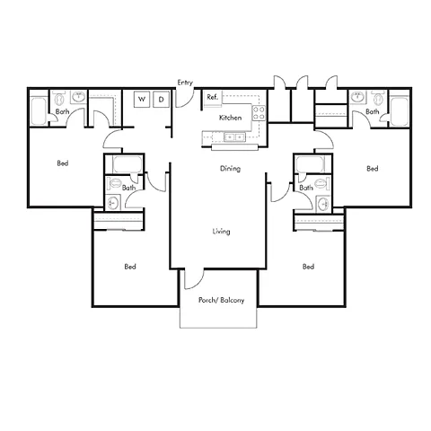 Floor plan 4X4