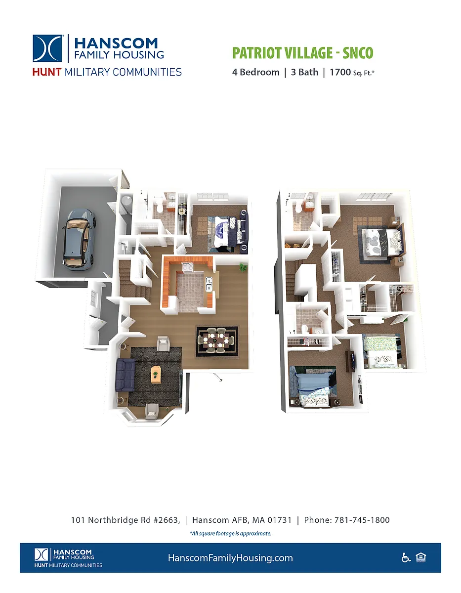 Floor plan Patriot Village SNCO 4BR