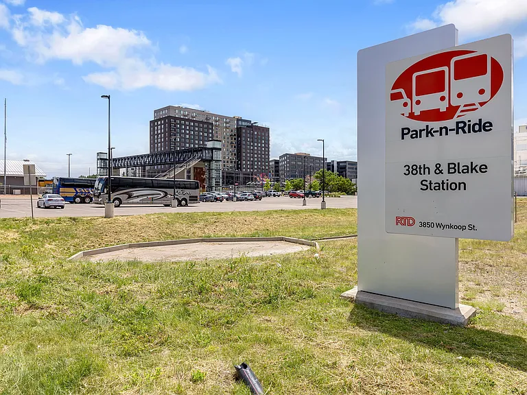 Blake Street RTD Station just two blocks away