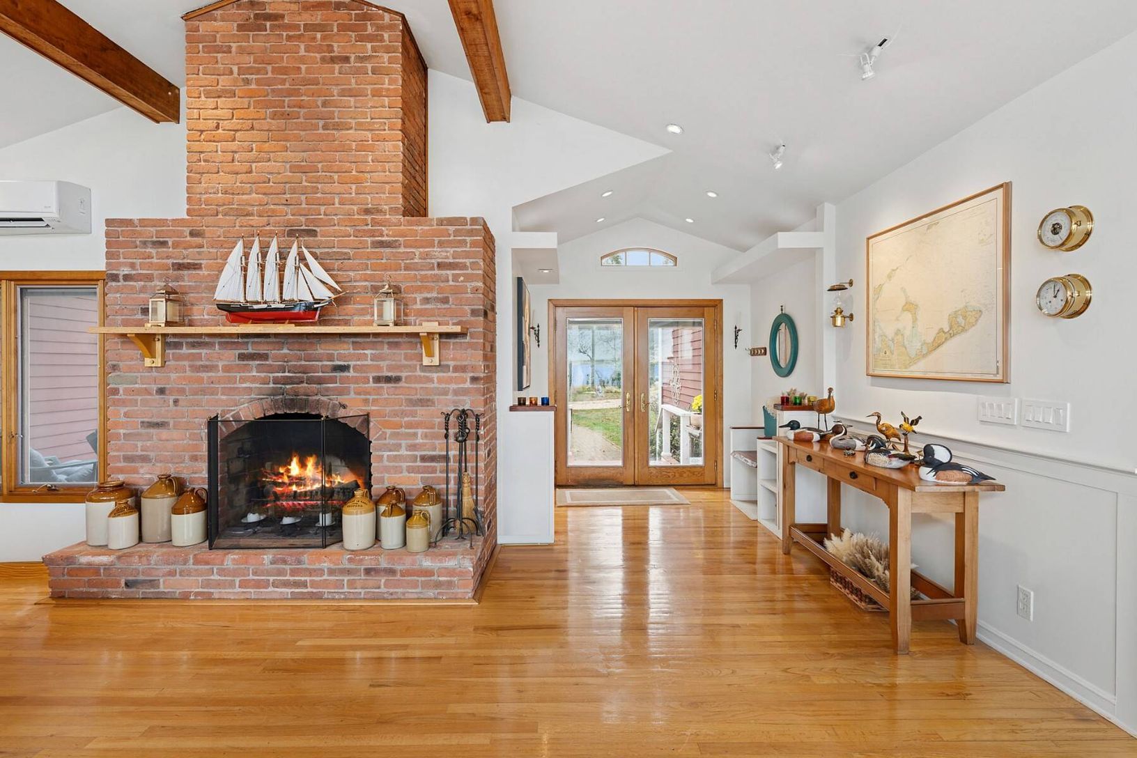  Entry Foyer and Wood Burning Fireplace