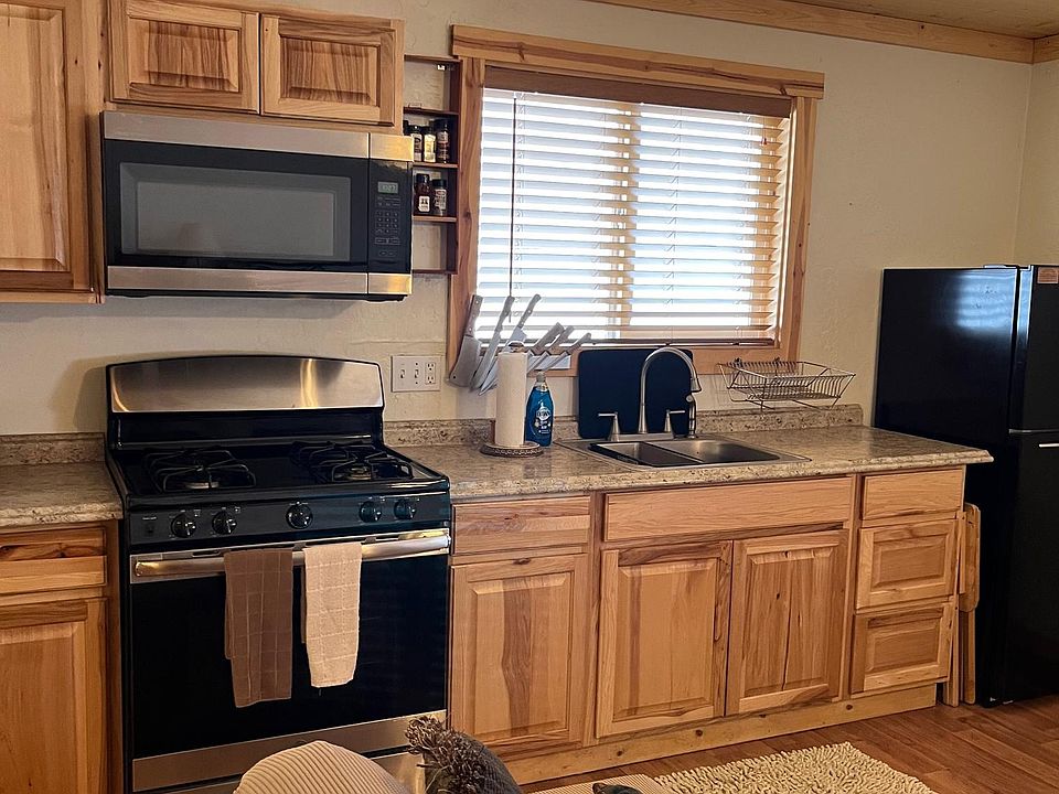 Front view of newly remodeled kitchen