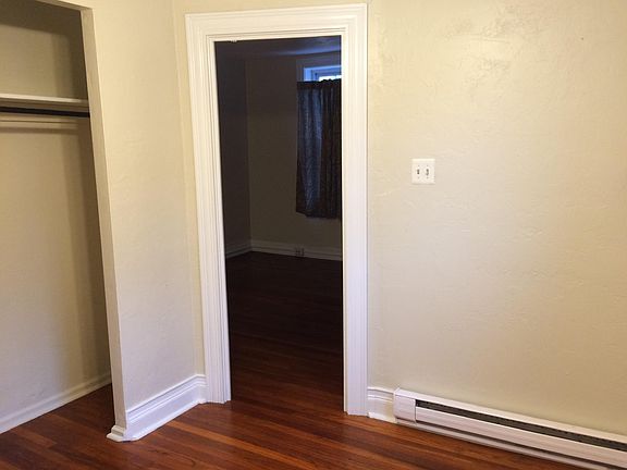 From the bedroom, looking toward the living room.