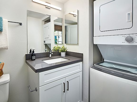 Newly remodeled residences feature in-home laundry