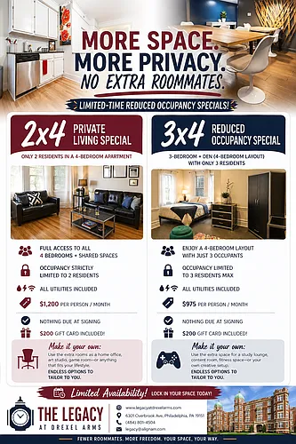 Floor plan 2 Person in 4 bedroom Occ