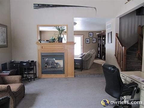 View from one living room into the other