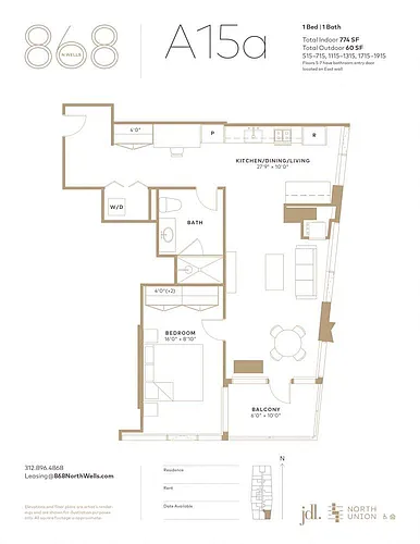 Floor plan A15A