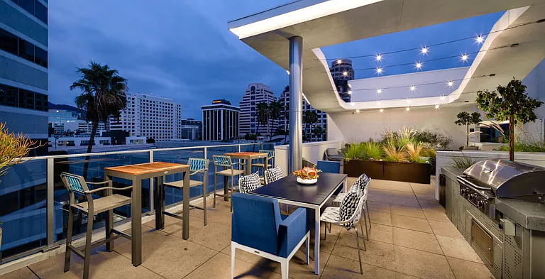 Rooftop grill | Next on Lex Apartments | Luxury Apartments in Glendale CA