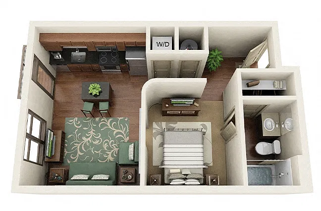 Floor plan Dilworth Studio