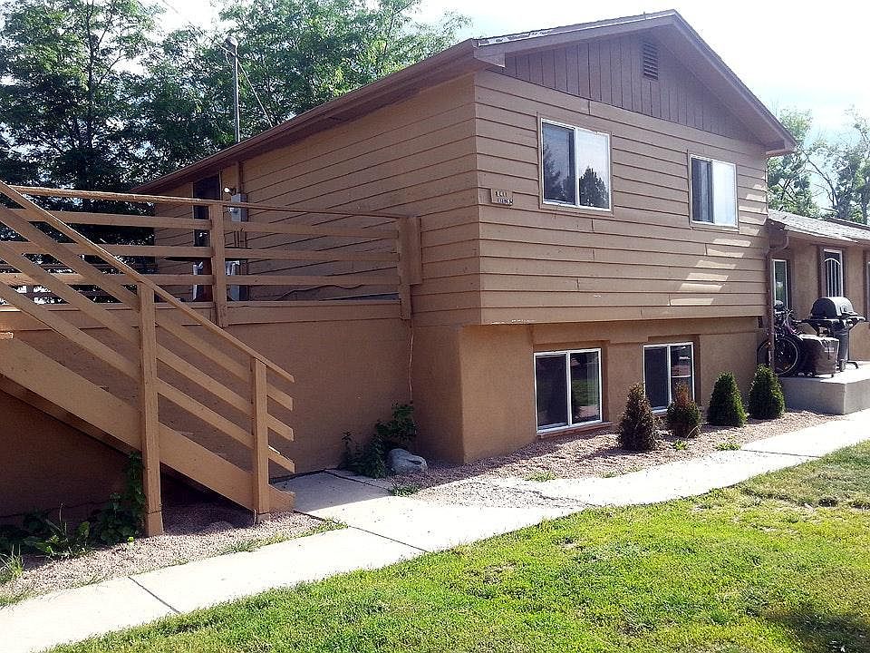 View from outside - large deck belongs to apartment
