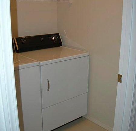 washer and dryer upstairs