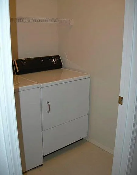 washer and dryer upstairs