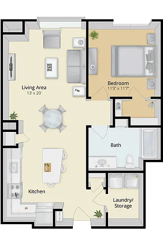 Floor plan 1A