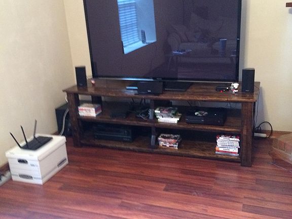 Great room with wood floors. 