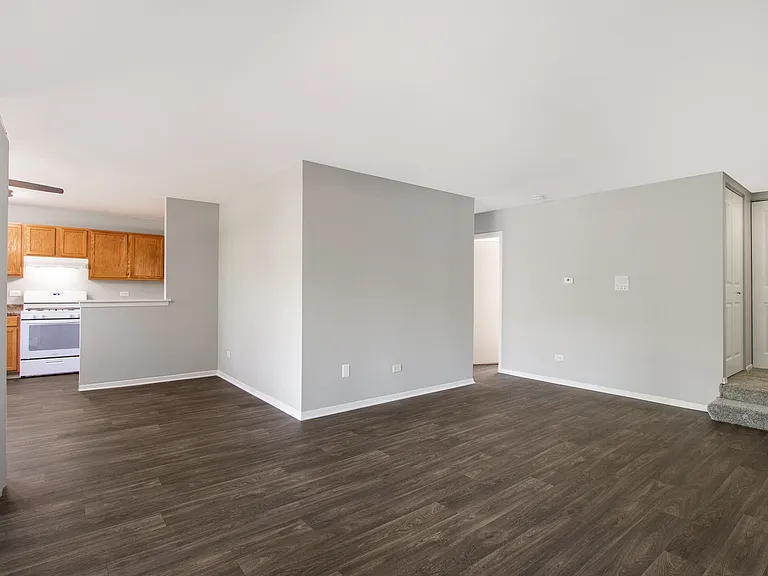 Open Floor Plans with Wood Style Floors Available