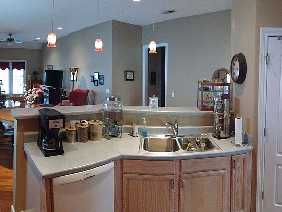 Kitchen and family room