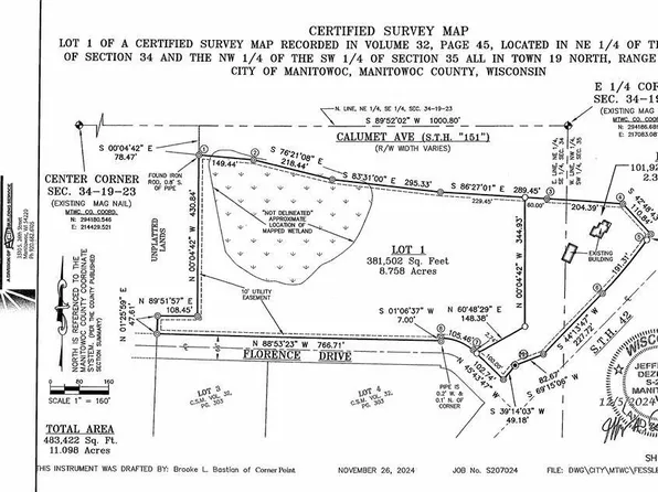 Lt1 CALUMET AVENUE, Manitowoc, WI 54220