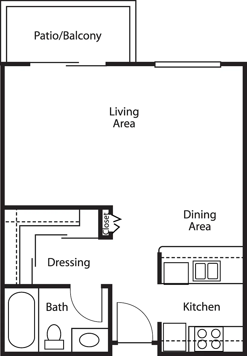 Floor plan Studio
