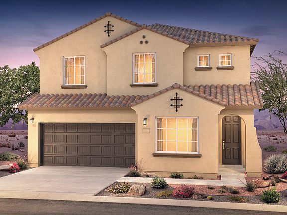 Graceful exterior of the Park Place, a two-story family home.