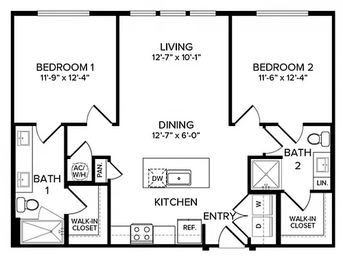 Floor plan B1B