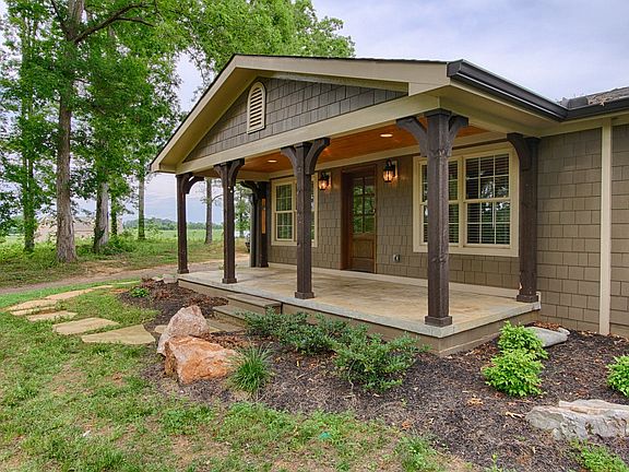 Welcoming covered front porch