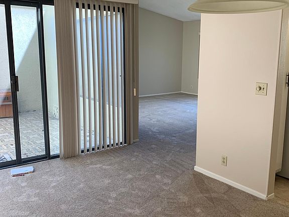 View from dining room to living room and atrium