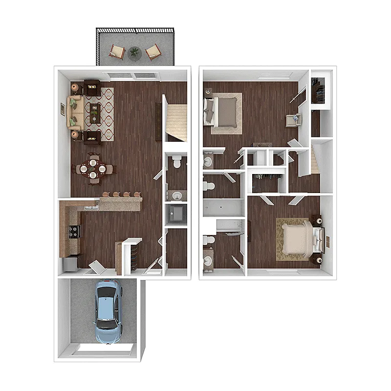 Floor plan The Summit (Townhome)