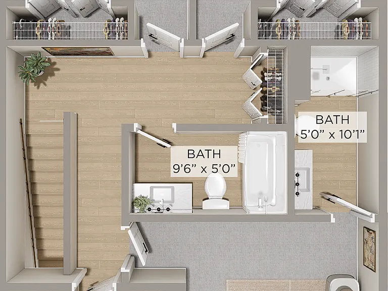 Summit 3 Bed 2.5 Bath Townhome Second Floor Summit 3 Bed 2.5 Bath Townhome Second Floor