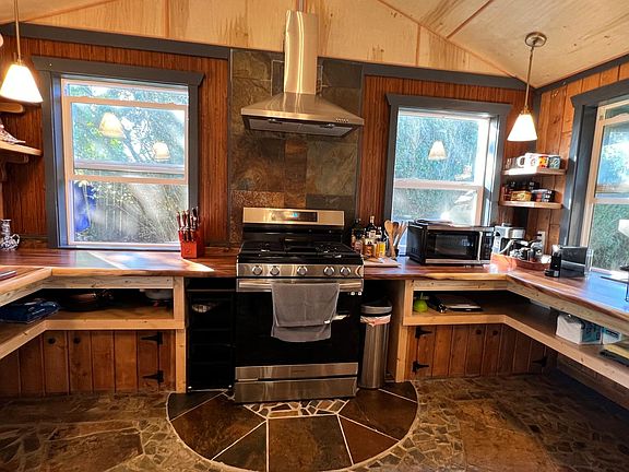 Stove and custom built kitchen