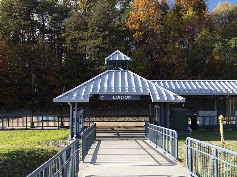Located near the Lorton VRE Station