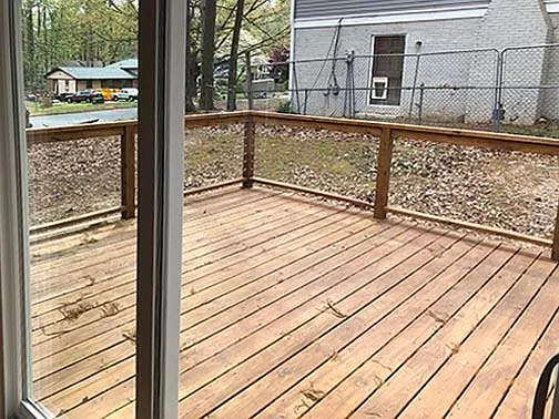 Rear deck