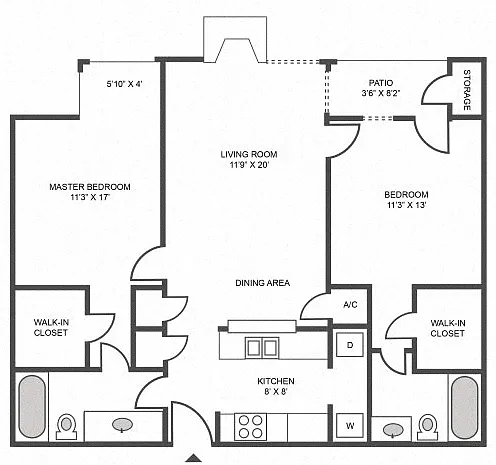 Floor plan 2B Renovation 3