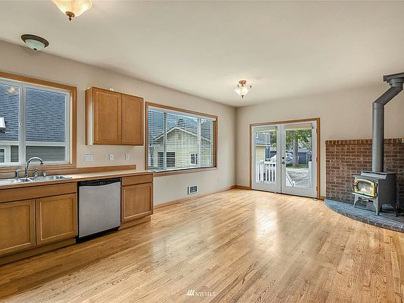 Kitchen + Dining & rear entrance