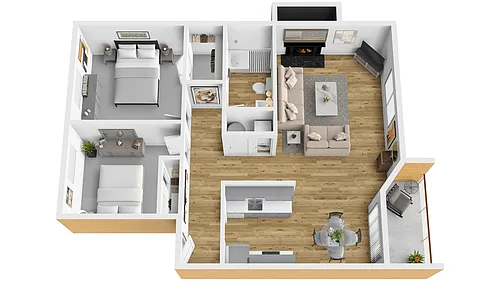 Floor plan 2x1a