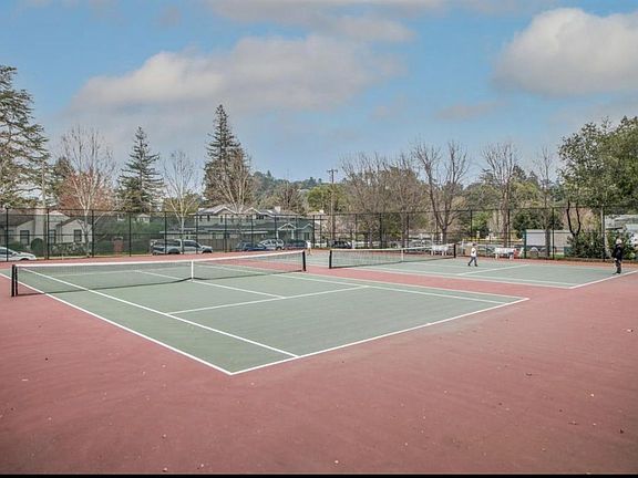 Tennis courts directly across the street