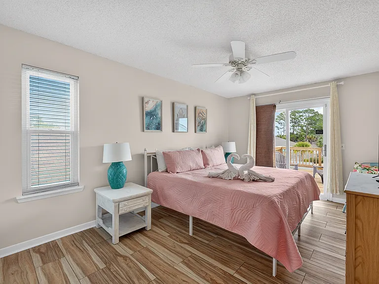 Bedroom with king bed