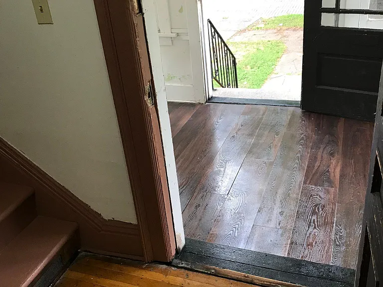 Secure porch and entrance to the house
