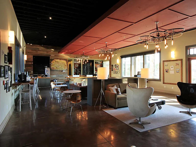 Relax in this chic and inviting lounge, perfect for social gatherings and casual meetings.