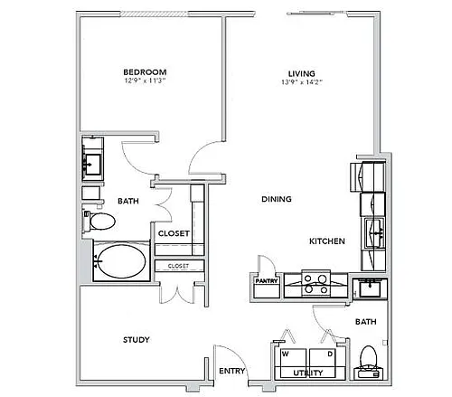 Floor plan A2 Alt 1 - III