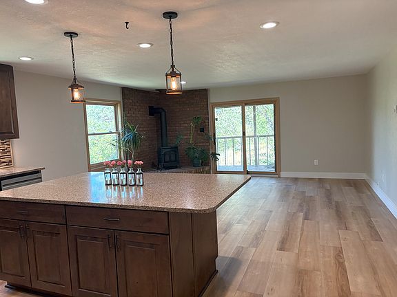 Large Island overlooking Living/Dining space