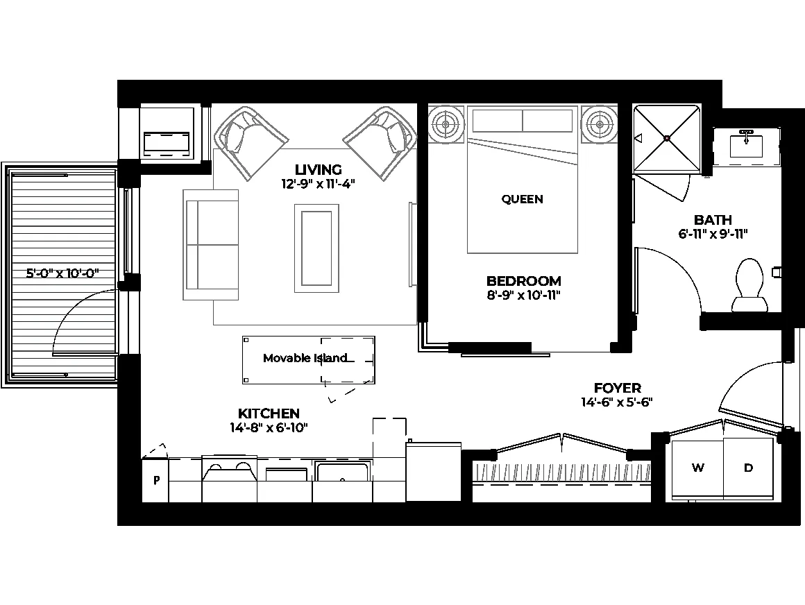 Floor plan Apple (S2a)
