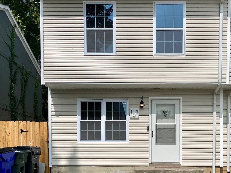 Exterior view of the townhome