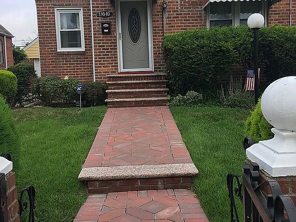 Front walkway paver stones