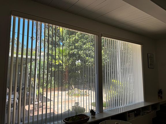View of courtyard from living room window