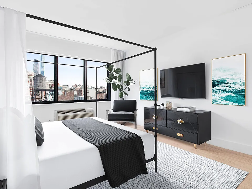 Bedroom with beautiful views of the city